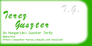 terez guszter business card